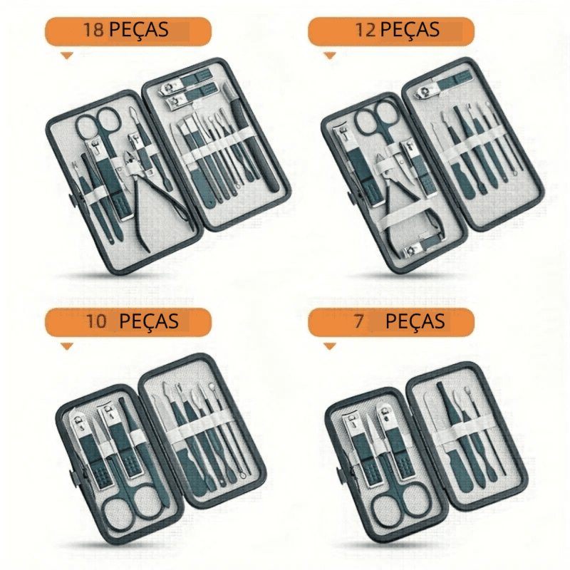 Kit Profissional de Cuidados com as Unhas - Aço Inoxidável - Image 10