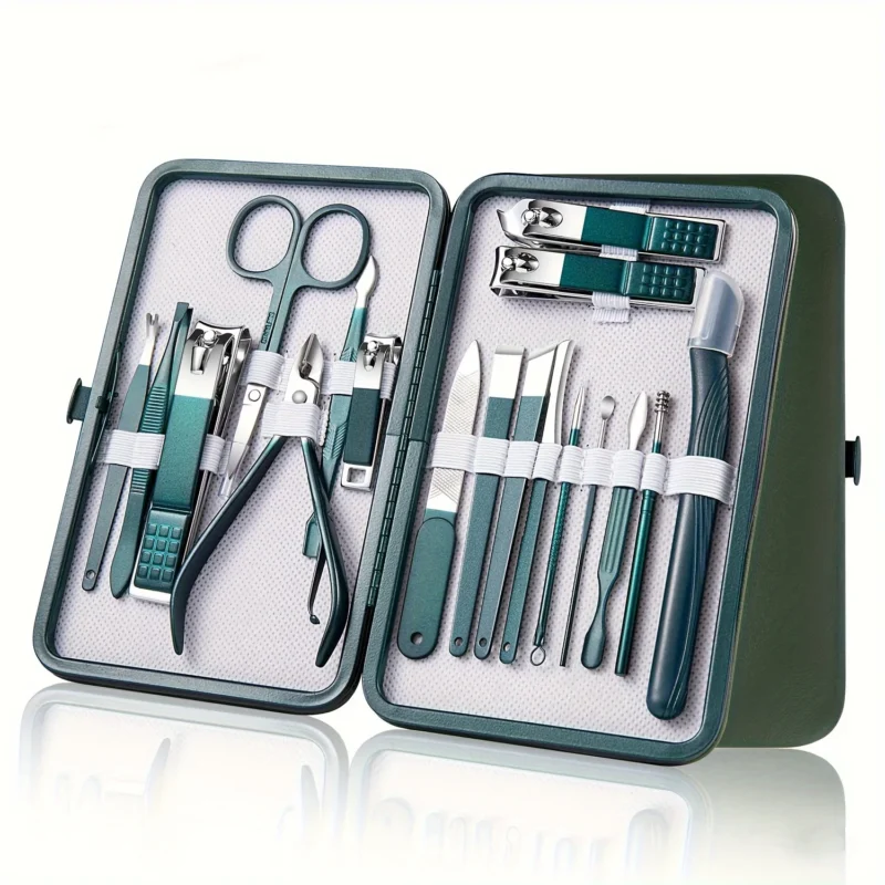 Kit Profissional de Cuidados com as Unhas - Aço Inoxidável